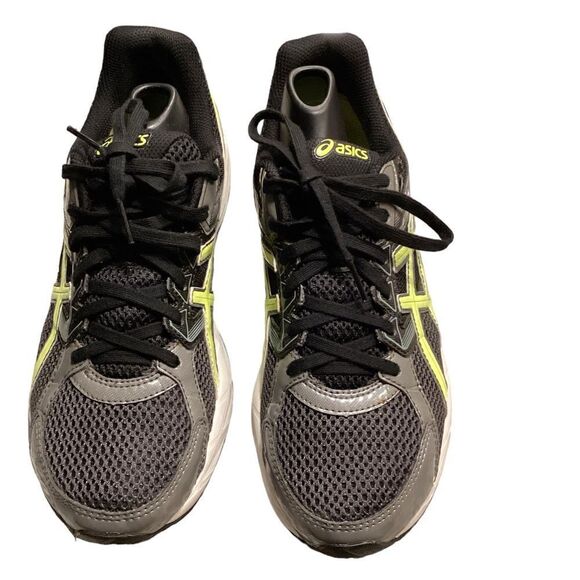 ASICS Gel Contend 3 - Men’s Running Shoes - Gray Black Yellow #T5F4N - Size 8.5 - Picture 2 of 5